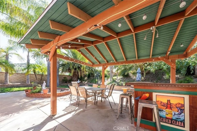 28532 Forest Meadow Pl, Castaic, CA 91384 - view of patio / terrace featuring outdoor dining area