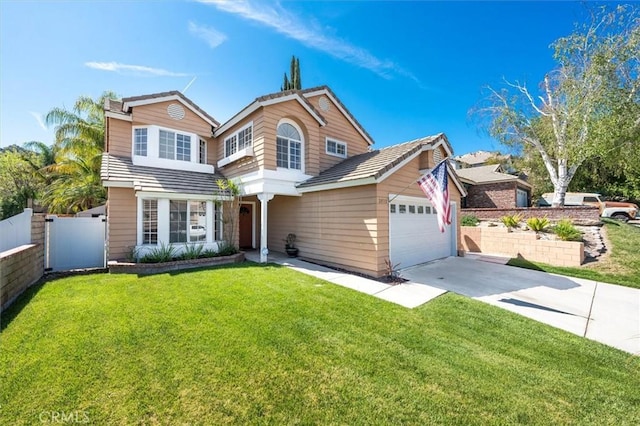 28532 Forest Meadow Pl, Castaic, CA 91384 - traditional-style home featuring a garage and concrete driveway
