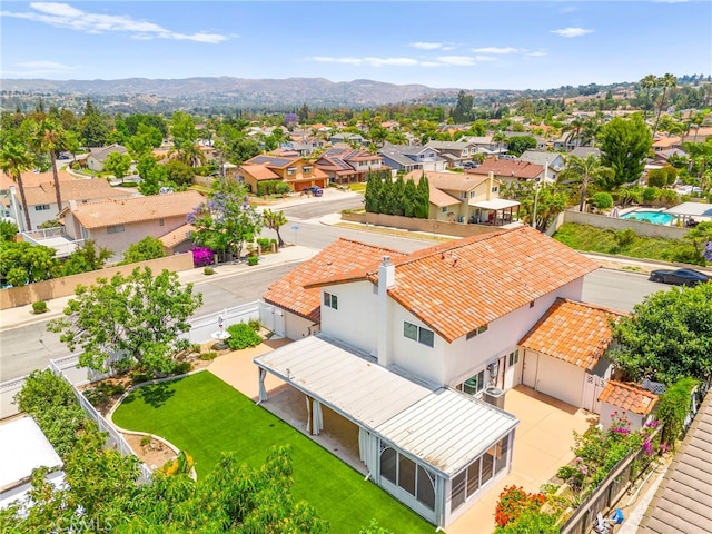 241 S Solomon Dr, Anaheim, CA 92807 - aerial perspective of suburban area featuring a mountainous background