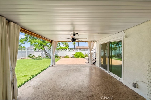 241 S Solomon Dr, Anaheim, CA 92807 - view of patio featuring ceiling fan
