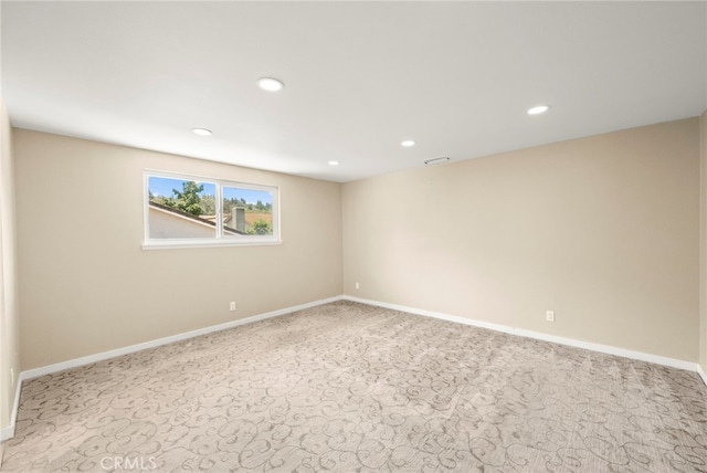 241 S Solomon Dr, Anaheim, CA 92807 - carpeted empty room featuring recessed lighting and baseboards