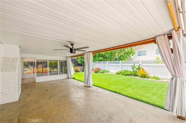 241 S Solomon Dr, Anaheim, CA 92807 - view of patio / terrace featuring ceiling fan