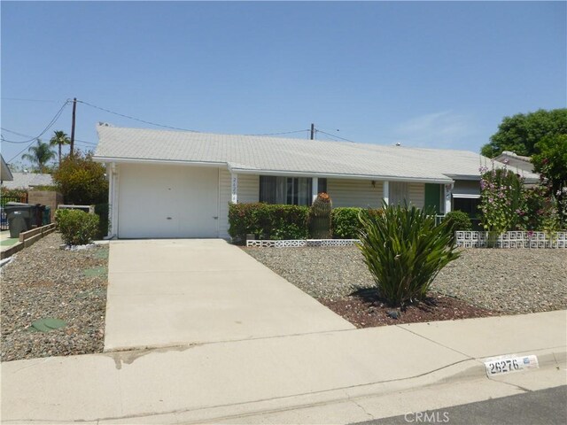 26276 Foxgrove Rd, Menifee, CA 92586 - ranch-style home with concrete driveway