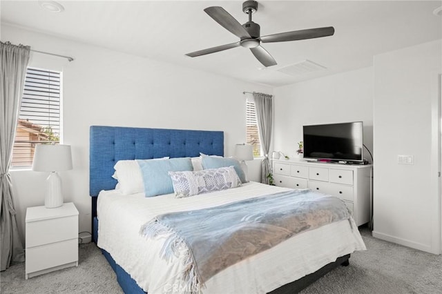 1924 N Floret Dr, Los Angeles, CA 90222 - bedroom featuring light carpet and a ceiling fan