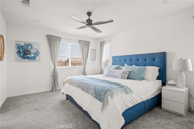 1924 N Floret Dr, Los Angeles, CA 90222 - carpeted bedroom featuring ceiling fan and baseboards