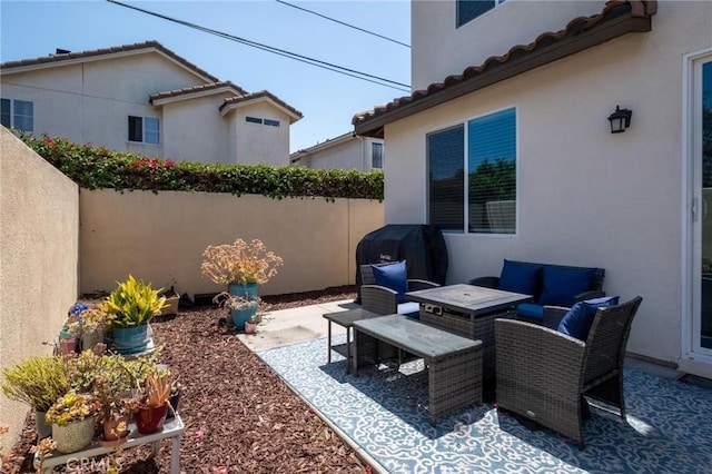 1924 N Floret Dr, Los Angeles, CA 90222 - view of patio / terrace featuring a grill