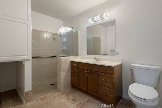 50 Walter Blume Ln, Oroville, CA 95966 - full bathroom with a walk in shower, vanity, and toilet