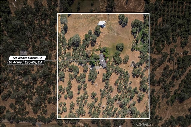 50 Walter Blume Ln, Oroville, CA 95966 - map / location featuring property boundaries highlighted
