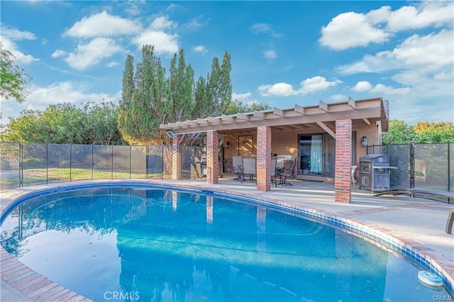 40052 18th St W, Palmdale, CA 93551 - view of swimming pool featuring a patio and a grill