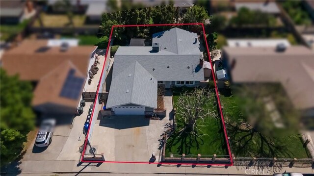 9945 Date St, Fontana, CA 92335 - view from above of property featuring property boundaries highlighted
