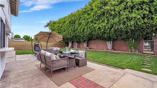 15061 Glass Cir, Irvine, CA 92604 - view of patio with outdoor dining space and an outdoor living space