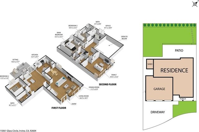15061 Glass Cir, Irvine, CA 92604 - property floor plan
