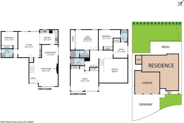 15061 Glass Cir, Irvine, CA 92604 - room layout