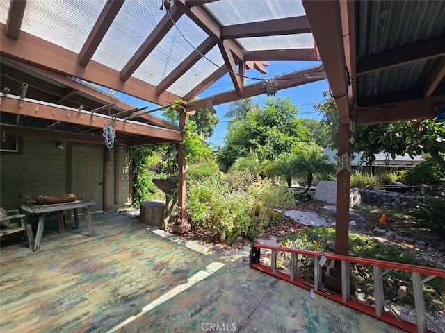 983 Oak St, Costa Mesa, CA 92627 - view of patio / terrace featuring a pergola