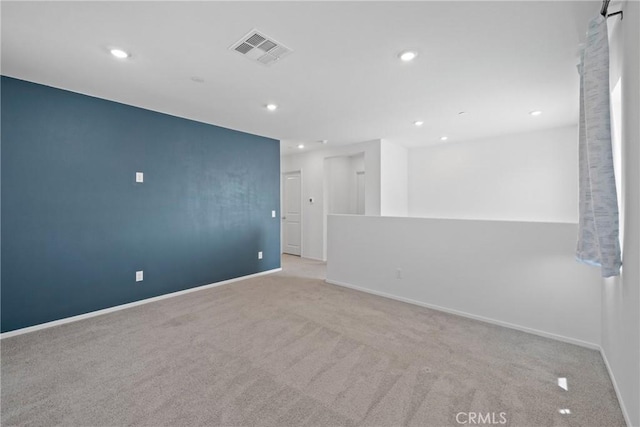 1330 Carolina Ct, Hemet, CA 92543 - carpeted spare room with baseboards and recessed lighting