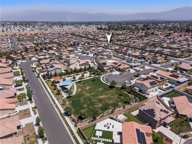 1330 Carolina Ct, Hemet, CA 92543 - aerial view of property and surrounding area with mountains and nearby suburban area