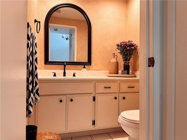 543 W Puente St Unit 3, Covina, CA 91722 - bathroom featuring vanity, toilet, and tile patterned floors