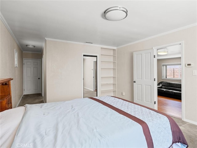 5011 W 133rd St, Hawthorne, CA 90250 - carpeted bedroom featuring ornamental molding and baseboards