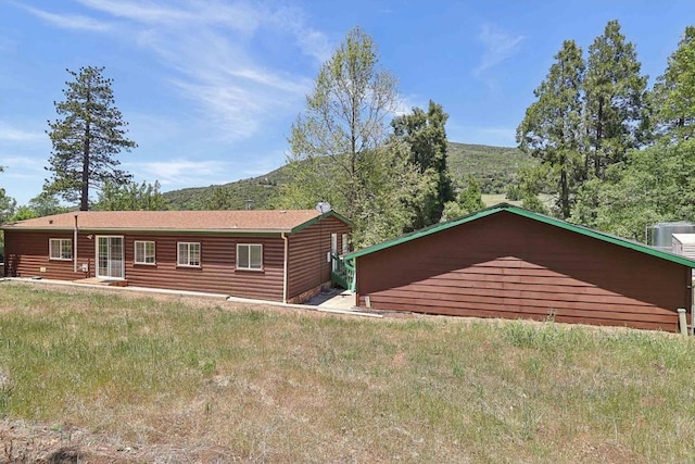 34387 Wolahi Rd, Julian, CA 92036 - view of side of home with a mountain view and log veneer siding
