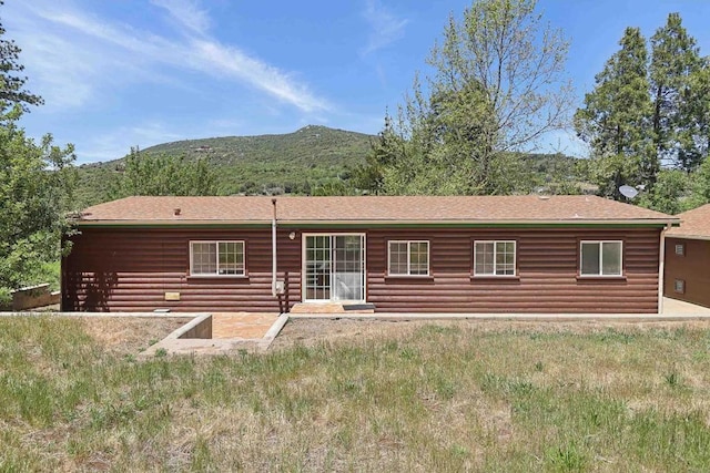 34387 Wolahi Rd, Julian, CA 92036 - rear view of property featuring a mountain view and faux log siding