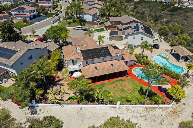 1528 Hendrix Pl, Chula Vista, CA 91911 - aerial view of residential area featuring a pool area