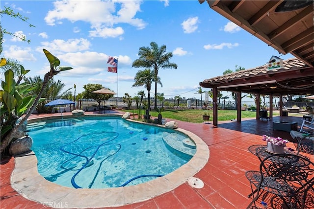 1528 Hendrix Pl, Chula Vista, CA 91911 - view of swimming pool with a patio area and a gazebo