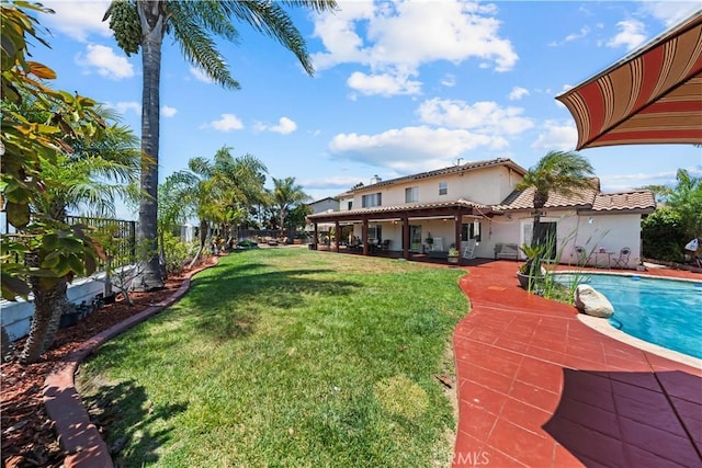 1528 Hendrix Pl, Chula Vista, CA 91911 - view of yard with a patio area and an outdoor pool