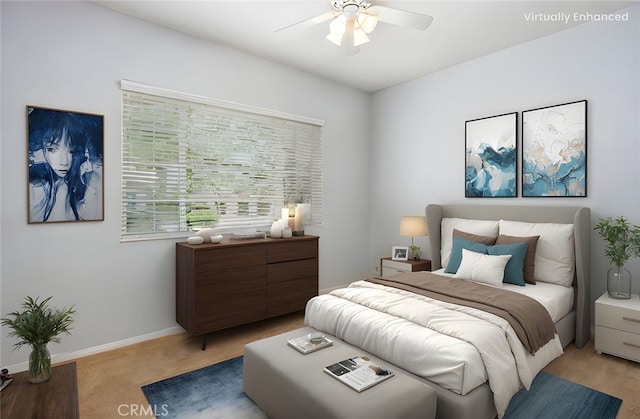 967 Hidden Oaks, Beaumont, CA 92223 - bedroom with a ceiling fan and baseboards