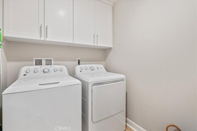3516 Brody Way, Oceanside, CA 92056 - laundry area with independent washer and dryer, cabinet space, and baseboards