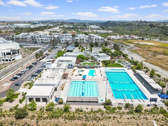 3516 Brody Way, Oceanside, CA 92056 - drone / aerial view of a pool and a mountain backdrop