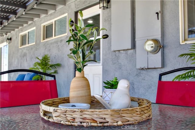 5536 Cahuilla Ave Unit 29, Palms, CA 92277 - exterior view of stucco siding