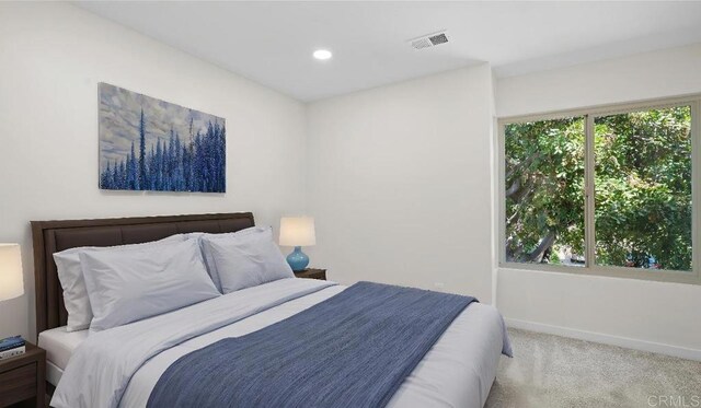 1524 Bridgeview Dr, San Diego, CA 92105 - carpeted bedroom featuring baseboards and recessed lighting