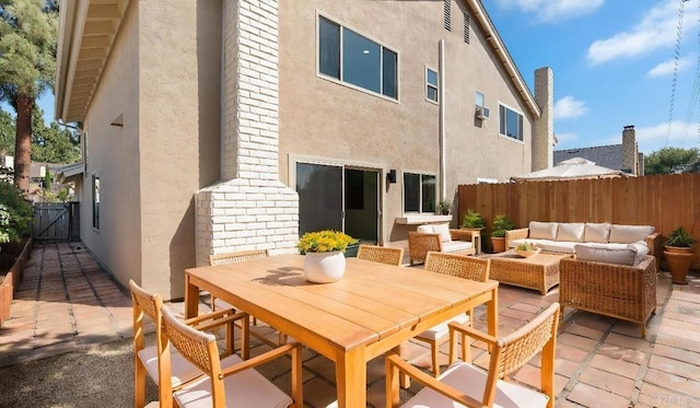 1524 Bridgeview Dr, San Diego, CA 92105 - view of patio featuring an outdoor hangout area