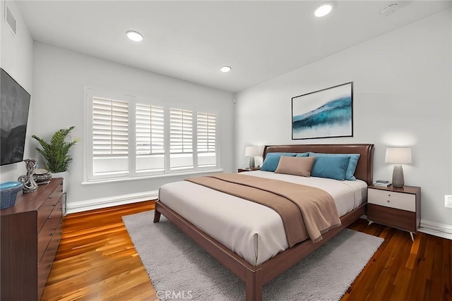 487 N Fern St, Orange, CA 92867 - bedroom featuring wood finished floors, baseboards, and recessed lighting