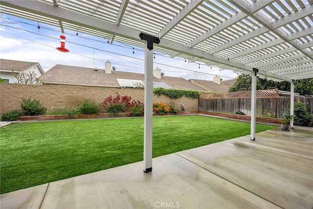 487 N Fern St, Orange, CA 92867 - view of yard with a pergola and a patio