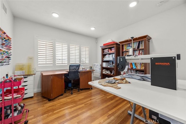 487 N Fern St, Orange, CA 92867 - office featuring light wood finished floors and recessed lighting