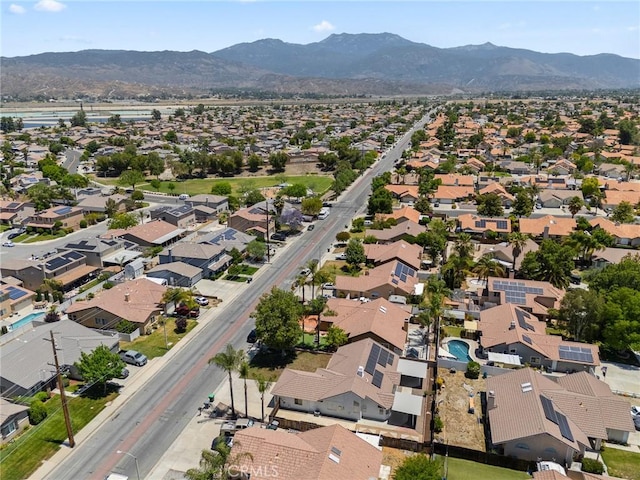 1318 Washington Ave, San Jacinto, CA 92583 - aerial view of residential area with a mountain backdrop