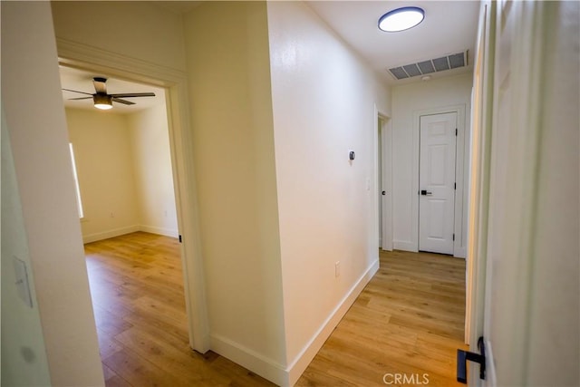 417 S Murdock Ave, Willows, CA 95988 - hallway with light wood-type flooring and baseboards
