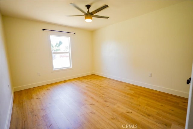 417 S Murdock Ave, Willows, CA 95988 - unfurnished room featuring ceiling fan, light wood finished floors, and baseboards
