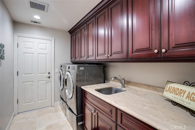 4560 San Antonio Rd, Yorba Linda, CA 92886 - laundry area with cabinet space, separate washer and dryer, and baseboards