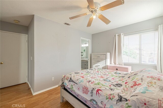 5531 Cordiva Ct, Lancaster, CA 93536 - bedroom featuring light wood-type flooring, baseboards, and ceiling fan