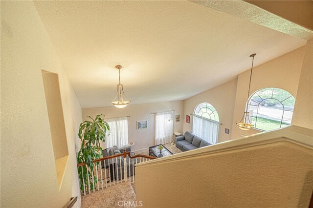 5531 Cordiva Ct, Lancaster, CA 93536 - carpeted living room featuring plenty of natural light and vaulted ceiling