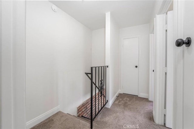 26406 Paseo Pamela, San Juan Capistrano, CA 92675 - hallway featuring an upstairs landing, carpet, and baseboards
