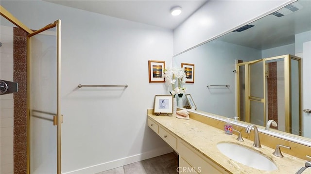 649 Paseo De La Playa Unit 303, Redondo Beach, CA 90277 - full bath with a shower stall, vanity, and baseboards