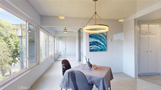649 Paseo De La Playa Unit 303, Redondo Beach, CA 90277 - dining area featuring plenty of natural light, a textured ceiling, and baseboards