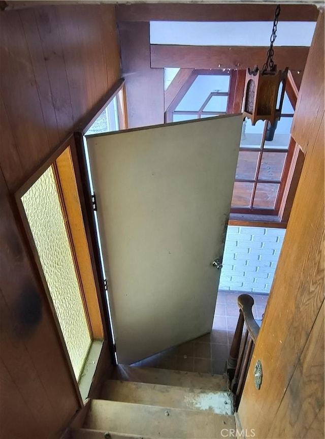 931 N Alamo St, Anaheim, CA 92801 - stairs with tile patterned floors