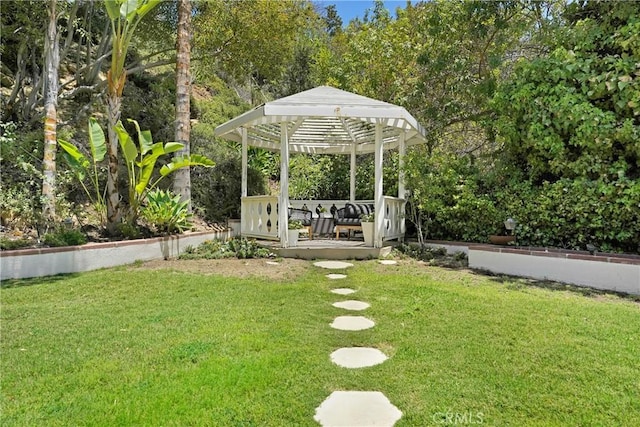 17043 Empanada Pl, Encino, CA 91436 - view of green lawn with a gazebo
