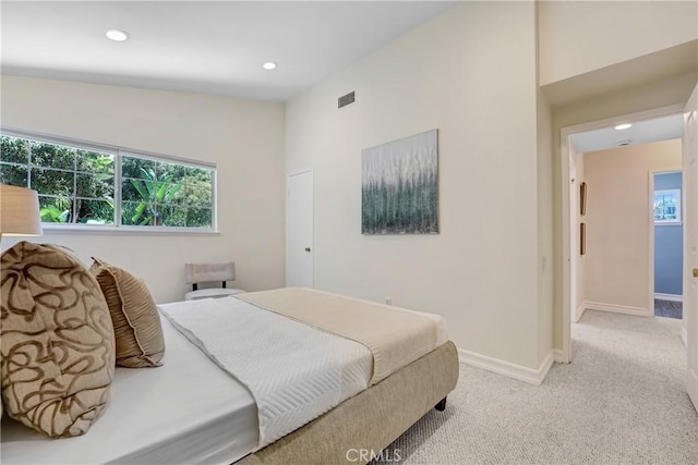 17043 Empanada Pl, Encino, CA 91436 - bedroom with light colored carpet and recessed lighting