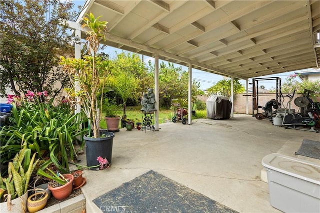 945 W Bonnie Brae Ct, Ontario, CA 91762 - fenced backyard featuring a patio area and a grill