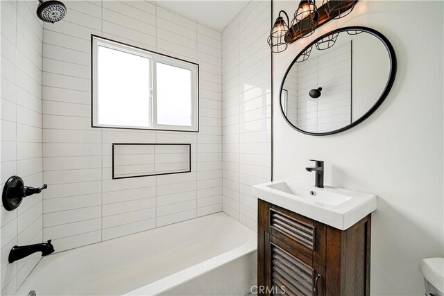 4427 Exposition Blvd, Los Angeles, CA 90016 - bathroom with vanity,  shower combination, and toilet